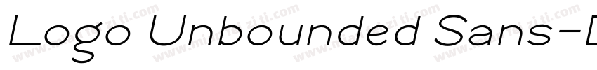 Logo Unbounded Sans字体转换
